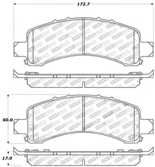 StopTech Sport Brake Pads w/Shims and Hardware - Front