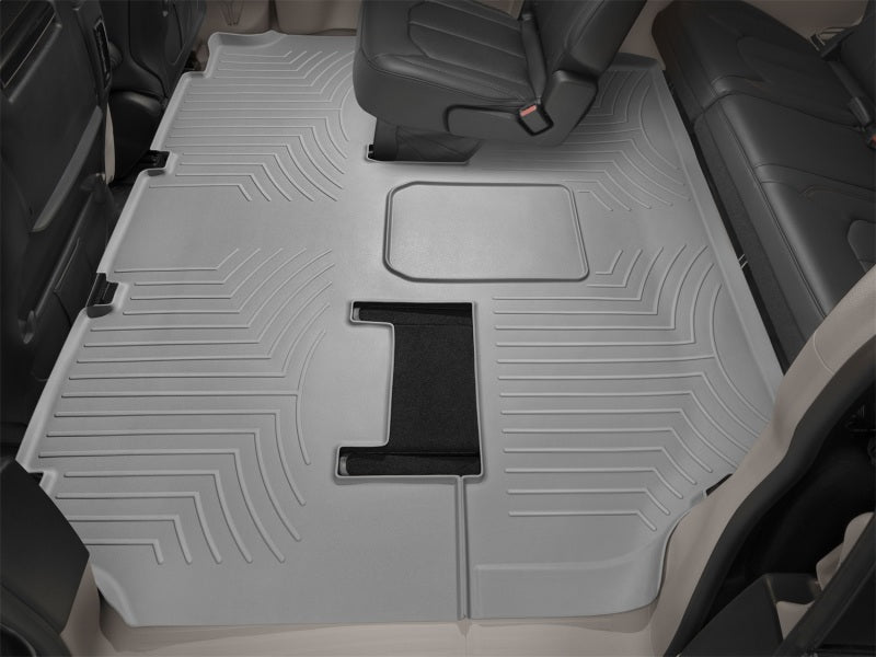 WeatherTech 2018+ Chrysler Pacifica w/2nd Row Bench Seat Rear FloorLiner - Grey