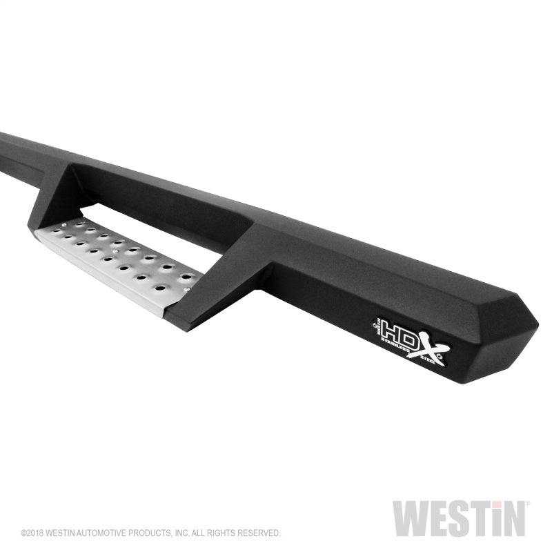 Westin/HDX 07-19 Chevrolet Silverado 2500 8ft Drop Wheel to Wheel Nerf Step Bars - Textured Black