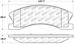 StopTech Sport Brake Pads w/Shims and Hardware - Front