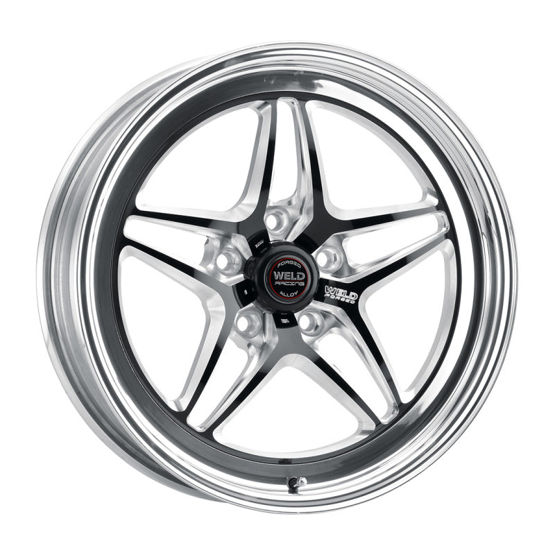 Weld S81 18x9 / 5x115 BP / 6.1in BS Black Wheel (High Pad) - Non-Beadlock