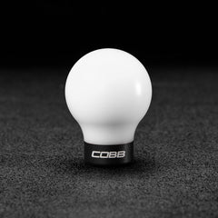 Cobb Subaru 6-Speed COBB Shift Knob - White w/Stealth Black Collar (Non-Weighted)