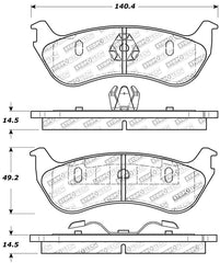 StopTech Sport Brake Pads w/Shims and Hardware - Front