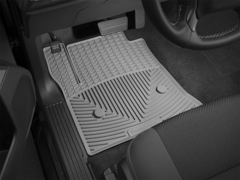 WeatherTech 14+ Chevrolet Silverado Front Rubber Mats - Grey