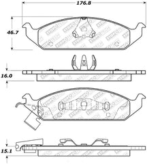 StopTech Street Select Brake Pads - Front