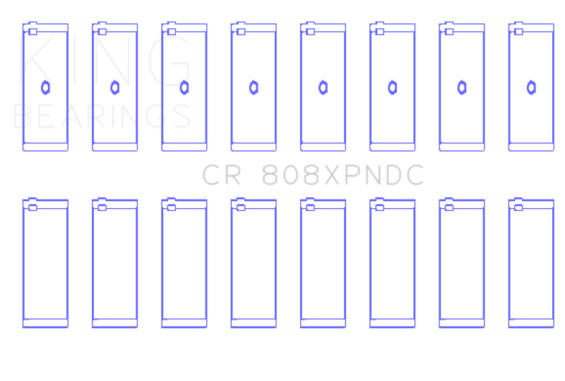 King Chevrolet BBC 369-502 GEN IV/V/VI Connecting Rod Bearing Set