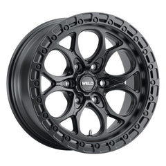 Weld Off-Road Ledge Six W108 20x9 / 6x139.7 BP / 5 In BS Satin Black Wheel