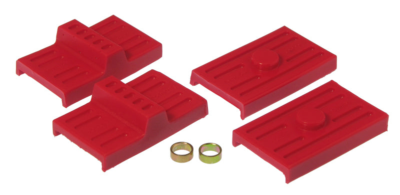 Prothane 70-81 GM Upper/Lower Spring Pad (Multi) - Red