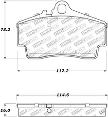 StopTech Street Touring 97-04 Porsche Boxster / 00-08 Boxster S Rear Brake Pads