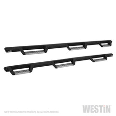 Westin/HDX 07-19 Chevrolet Silverado 2500 8ft Drop Wheel to Wheel Nerf Step Bars - Textured Black