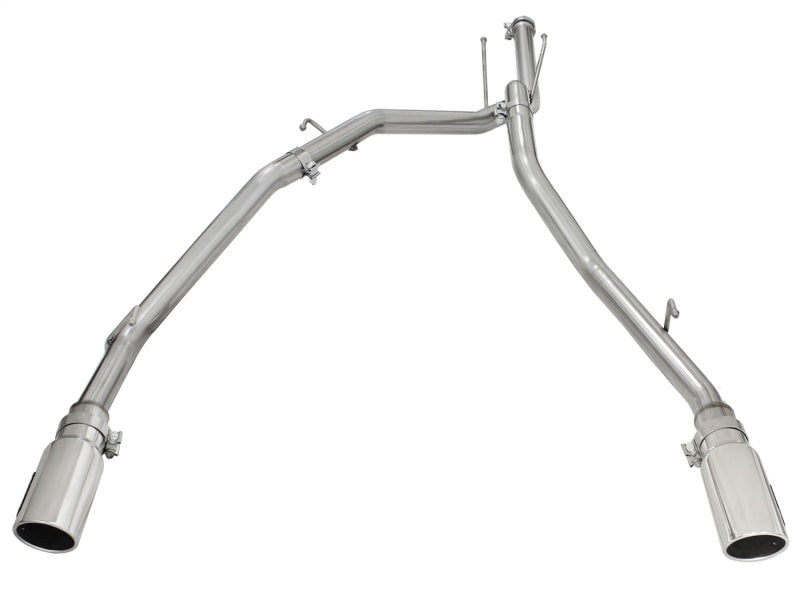 aFe MACHForce XP DPF-Back Exhaust 2.5in SS with Polished Tips 2014 Dodge Ram 1500 V6 3.0L EcoDiesel