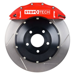 StopTech 08-10 Porsche Cayman S BBK Front ST-60 Red Calipers 355x32 Slotted Rotors