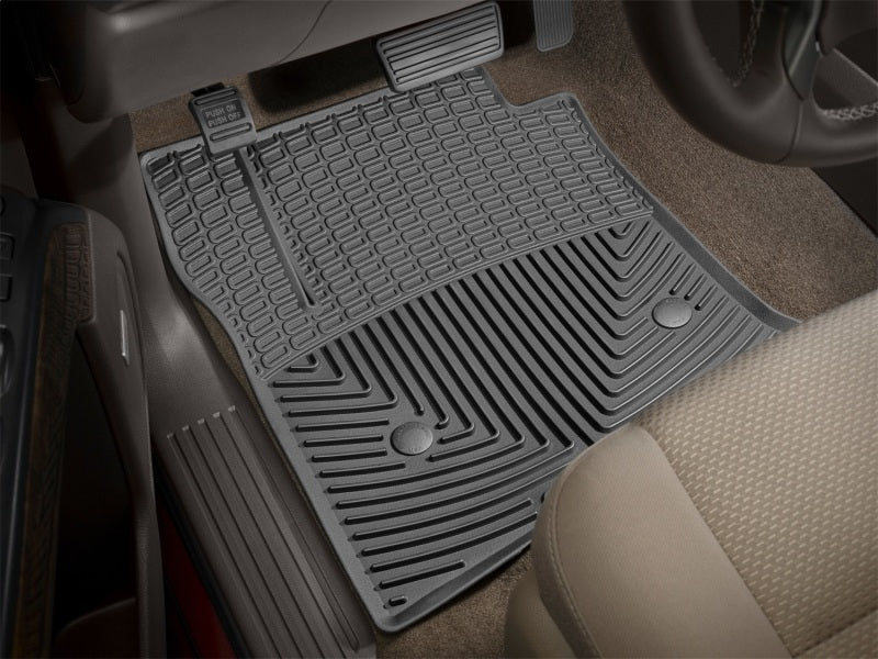 WeatherTech 14+ Chevrolet Silverado Front Rubber Mats - Black