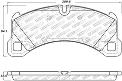 StopTech Porsche 11-18 Cayenne / 15-19 Macan / 17-20 Panamera Street Select Front Brake Pads