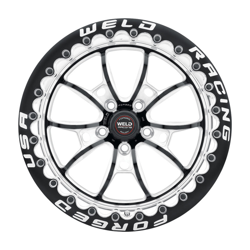 Weld S80 17x10 / 5x115 BP / 6.7in BS Black Wheel (High Pad) - Black Single Beadlock MT