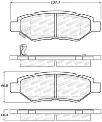 StopTech Street Select Brake Pads w/Hardware - Rear