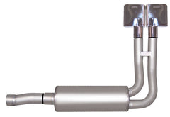 Gibson 88-93 Chevrolet C1500 Cheyenne 5.7L 2.5in Cat-Back Super Truck Exhaust - Stainless