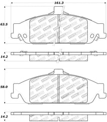 StopTech Sport Brake Pads w/Shims and Hardware - Rear