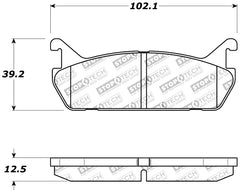 StopTech Performance 90-93 Mazda Miata Rear Brake Pads D525