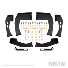 Westin 04-13 Chevy Silverado 1500 Crew Cab 2004-2013 HDX Drop Nerf Step Bars - Textured Black