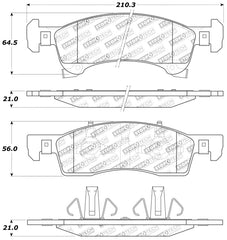 StopTech Sport Brake Pads w/Shims and Hardware - Front/Rear