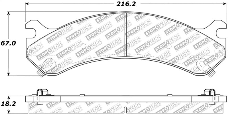 StopTech Street Select Brake Pads - Front/Rear