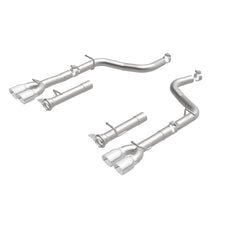 MagnaFlow Axle-Back, SS, 2.5in, Quad Split Rear 3.5in Tip 2015 Dodge Challenger R/T 5.7L