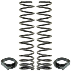 RockJock JL Front Coil Springs 4in Lift w/ Urethane Isolators Pair