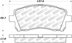 StopTech Street Touring 02-03 WRX Front Brake Pads