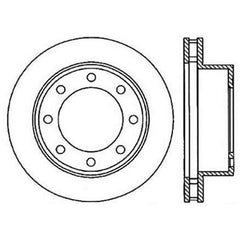 StopTech Power Slot 00-05 Ford Excursion / 01-04 F250 4WD Front Right Slotted Rotor