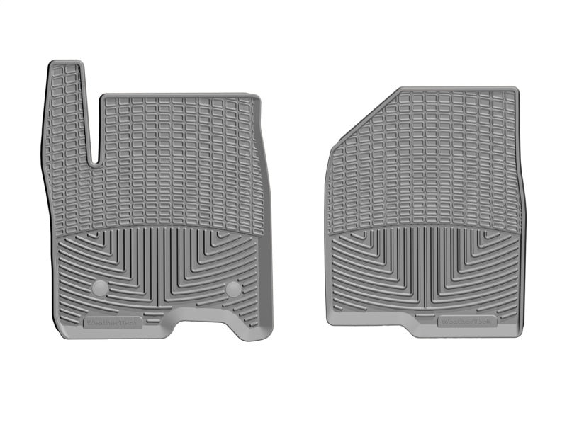 WeatherTech 2019+ Chevrolet Silverado 1500 Crew Cab Front Rubber Mats - Grey